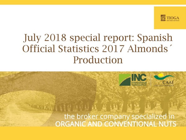 Informe especial: Estadística oficial de la producción de almendra en España en 2017